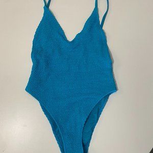 Sexy Cheeky Zara One-Piece Swimsuit - Blue - Medium